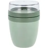 Mepal Lunchpot Ellipse - 500 ml - Yoghurt en Muesli beker to go - Geschikt voor vriezer. magnetron en vaatwasser - Nordic sage