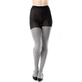 Bellivalini Panty – 100 DEN – Katoen – Zwart gemêleerd – XL - BLV-GI-1118