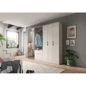 Furnilux Garderobecombinatie Kasjmier - Moderne Opbergkast Met Spiegel - 213 cm Breed