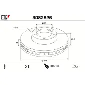 FTE 9082826 Remschijf