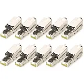 Digitus DN-93631-10 RJ45-inbouwmodule Module-steekprofiel CAT 6A 10 stuk(s)