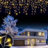 Monzana Kerstverlichting LED Lichtsnoer Kerst Warmwit 10m