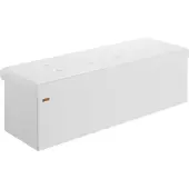 Casaria Opbergkist Wit MDF Kunstleer 115x40x40cm 131L