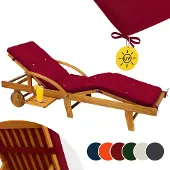 Detex Ligbedkussen - Weerbestendig UV bestendig 195x55x5cm - Rood