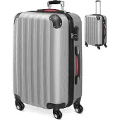 Monzana Reiskoffer Zilver Kunststof 60x25x40cm Hardcase 62 L