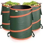 Gardebruk Pop-up Tuinafvalzak 3 stuks Groen 165L