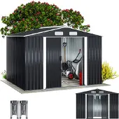 Gardebruk Tuinhuis Antraciet Metaal 260x205x180cm