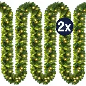 Casaria Guirlande Groen 5m Set van 2 In-/Outdoor