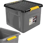 Monzana Opbergbox Grijs/Antraciet 39x39x26cm stapelbaar