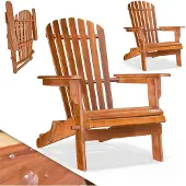 Casaria Tuinstoel Adirondack Set van 2 Acaciahout 84x69x94cm