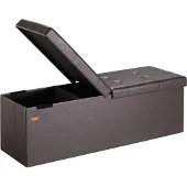 Casaria Bank Bruin 115x38x38cm met Scharnierend Deksel