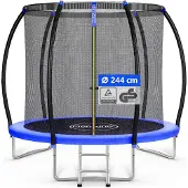 Monzana Trampoline 244 cm Veiligheidsnet TÜV GS Gecertificeerd