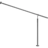 Monzana Trapleuning RVS 150cm