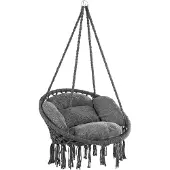 Detex Hangstoel 2 Kussens - Belastbaar tot 150kg Ø 60 cm - Antraciet