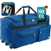 Monzana Reistas op Wielen XXL Donkerblauw - 160 Liter
