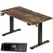 Casaria Zit sta bureau Bruin 120x60x72-117cm