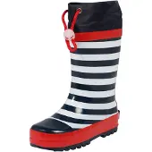 Playshoes Regenlaarzen 'Maritim' donkerblauw / rood / wit