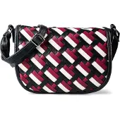 Tom Tailor Schoudertas 'Devie' donkerblauw / donkerrood / wit