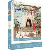 New York Puzzle Company Merry and Bright Puzzel (500 XXL stukjes)