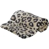 Trixie hondendeken leo soft pluche creme/panterprint - 70x50 cm