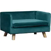 PawHut -Huisdierenbank-Polyester-64x45x36cm-Blauw