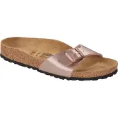 Birkenstock - Women's Madrid BF Metallic - Sandalen 39 - Narrow, bruin/beige