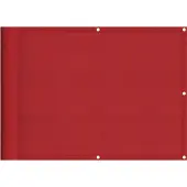 vidaXL Balkonscherm Rood 75x1000 cm 100% Polyester Oxford