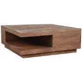 Label51 Salontafel square 80x80x30 cm espresso mangohout