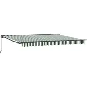 vidaXL Zonnescherm Frame Groen en Wit 450 × 300 cm