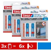 TESA 77778 Klepagel-scherm verstelbaar Wit Inhoud: 6 stuk(s)