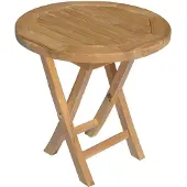Happy Garden Ronde teak bijzettafel 50cm LOMBOK