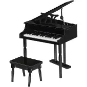 HOMCOM -Pianoset met blokken-MDF-52x50x49cm-Zwart