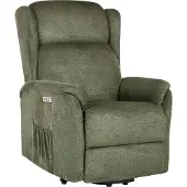 Beliani ELEGY - Verstelbare fauteuil - Groen - Polyester