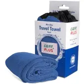 Care plus Microvezel Reishanddoek, Donkerblauw - 40 x 80 cm