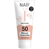 Naif 1+1 Gratis: Baby & Kids Minerale Zonnebrandcréme Spf 50 175 Ml