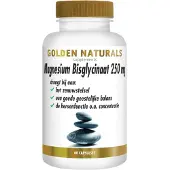 Golden naturals Magnesium Bisglynaat 250mg Capsules