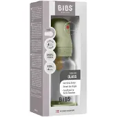 BIBS Zuigfles Glas Complete Set Sage | 120 ml