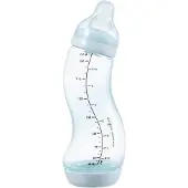 Difrax Babyfles Natural - 250 ml - Lichtblauw - 1 Stuk - S-fles - Anti Koliek