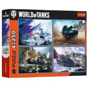 Trefl World of Tanks puzzel - 4x250 stukjes - Groot tankgevecht