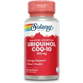 Solaray Ubiquinol Co Q10 100mg Softgels