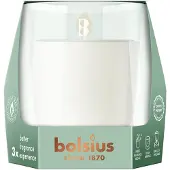 Bolsius Geurkaars CleanLight Starterkit Vanilla & Tonkabean Wit 24 Uur D 9,1 H 8,3 Cm