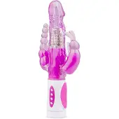 EasyToys Raving Rabbit - 3-weg vibrator (roze)