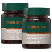 Bonusan Vitamine D3 & K2 Softgels Duoverpakking