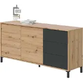 CALICOSY Dressoir met 3 laden l154 cm brooklyn