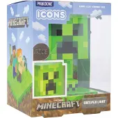 Minecraft Creeper Icon Licht – Officieel Gelicentieerde 3D Lamp – 12 cm Hoog – Batterijgevoede Nachtlamp voor Game‑ en Slaapkamerdecor –