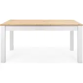 Intertrade Bergen 50 uitschuifbare tafel houtmateriaal Artisan Eik/Wit