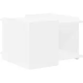 vidaXL Salontafel, wit, 50,5 x 50 x 33 cm, houtvezel