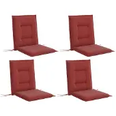 Outsunny Buitenzitkussen Set Polyester 108L x 50B x 5H cm Wijnrood