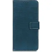 Mobigear Croco Bookcase voor Motorola Moto G10 - Groen