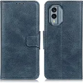 Mobigear Classy Bookcase voor Nokia X30 - Blauw